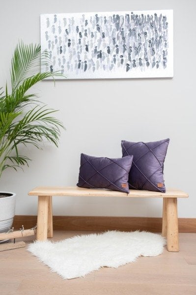 Manhattan Mor 2'li Dekoratif Yastık Kılıfı Seti