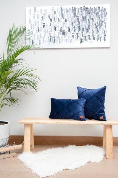 Manhattan Lacivert 2'li Dekoratif Yastık Kılıfı Seti