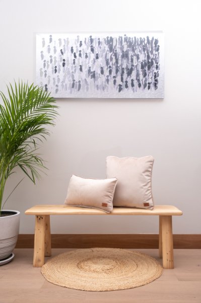 Tokyo Krem 2'li Dekoratif Yastık Kılıfı Seti