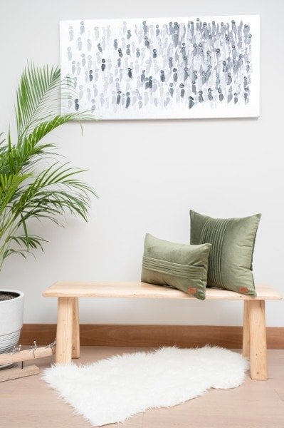 London Haki 2'li Dekoratif Yastık Kılıfı Seti