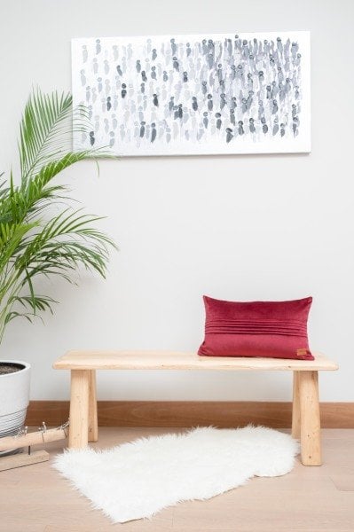 London Mürdüm 2'li Dekoratif Yastık Kılıfı Seti