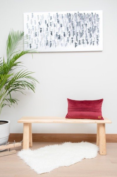 London Mürdüm 2'li Dekoratif Yastık Kılıfı Seti