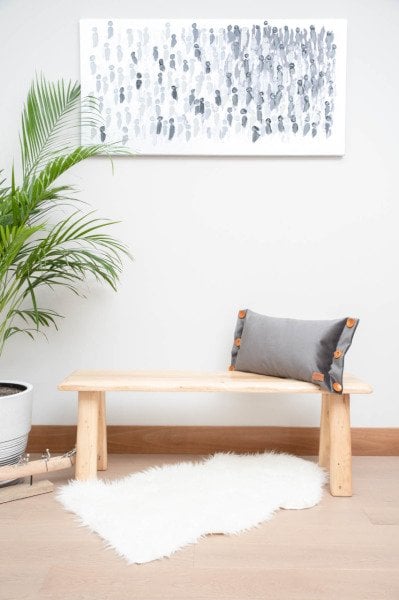 Oxford Koyu Gri Dekoratif Yastık Kılıfı 50*30