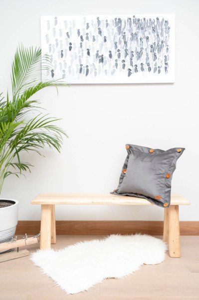 Oxford Koyu Gri Dekoratif Yastık Kılıfı 45*45
