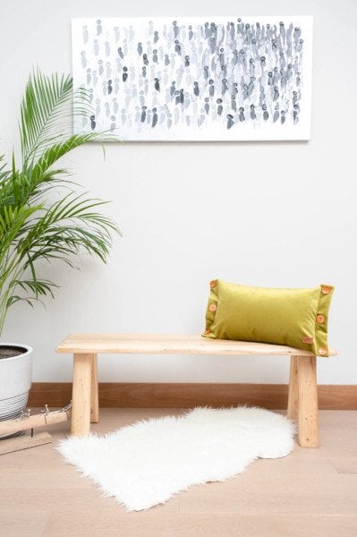 Oxford Açık Yeşil Dekoratif Yastık Kılıfı 50*30