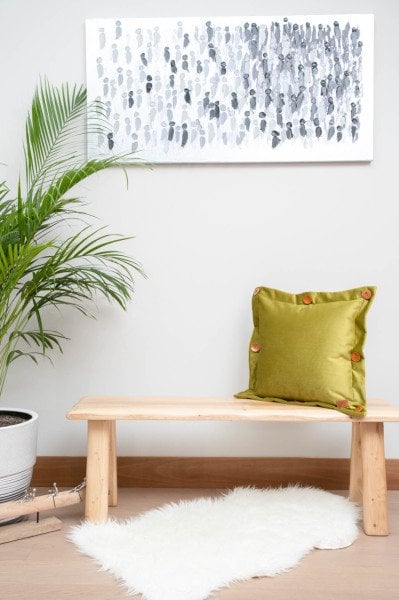 Oxford Açık Yeşil Dekoratif Yastık Kılıfı 45*45
