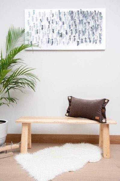 Oxford Koyu Kahve Dekoratif Yastık Kılıfı 50*30