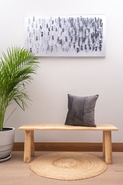 London Koyu Gri Dekoratif Yastık Kılıfı 45*45