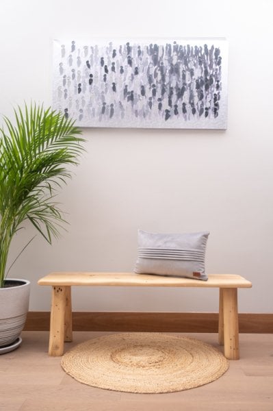 London Açık Gri Dekoratif Yastık Kılıfı 50*30