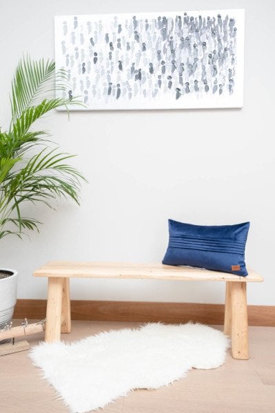 London Lacivert Dekoratif Yastık Kılıfı 50*30