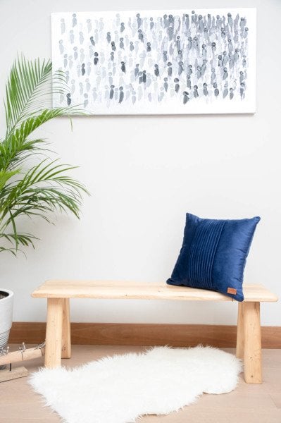 London Lacivert Dekoratif Yastık Kılıfı 45*45