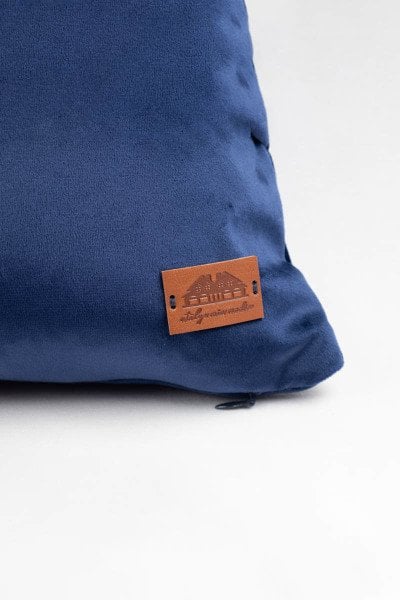 London Lacivert Dekoratif Yastık Kılıfı 45*45