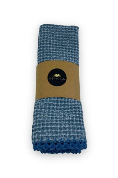 Gofre Denim El Havlusu 2'li Set