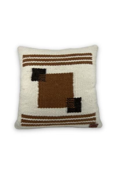 ANADOLU Serisi Dekoratif Yastık Kılıfı-Krem 45x45
