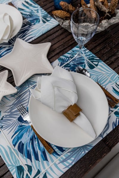 MARMARİS Serisi 2'li Servis Peçete Seti, 4 Parça