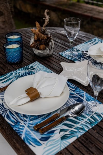 MARMARİS Serisi 2'li Servis Peçete Seti, 4 Parça