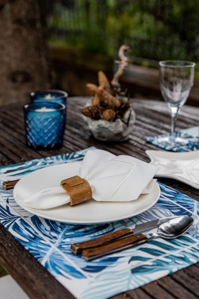 MARMARİS Serisi 2'li Servis Peçete Seti, 4 Parça