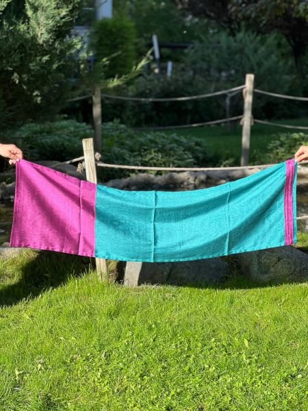 ANTEP DEKORATİF RUNNER PEMBE-TURKUAZ