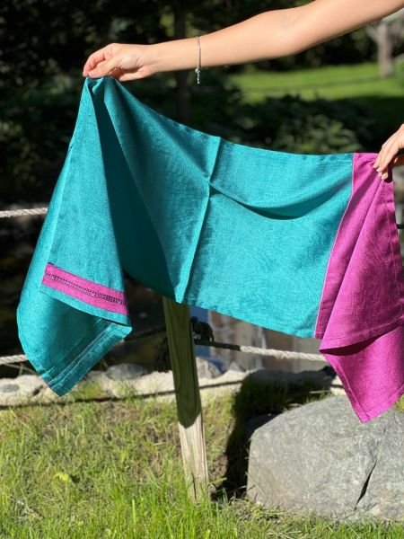 ANTEP DEKORATİF RUNNER PEMBE-TURKUAZ