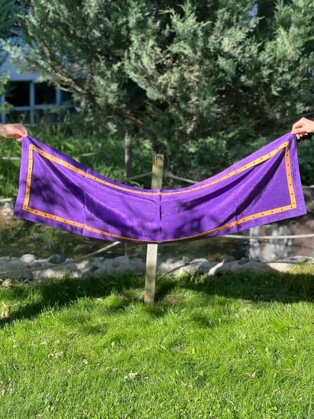 ANTEP DEKORATİF RUNNER MOR-TURUNCU