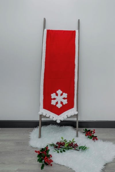 YILBAŞI KIRMIZI DEKORATİF RUNNER