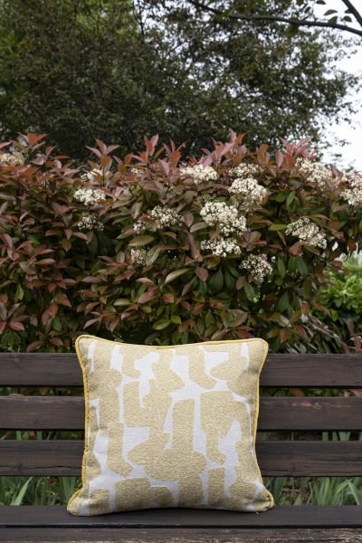 Pattern Sarı Dekoratif Yastık Kılıfı