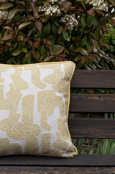 Pattern Sarı Dekoratif Yastık Kılıfı