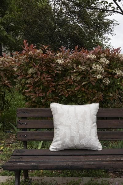 Pattern Krem Dekoratif Yastık Kılıfı