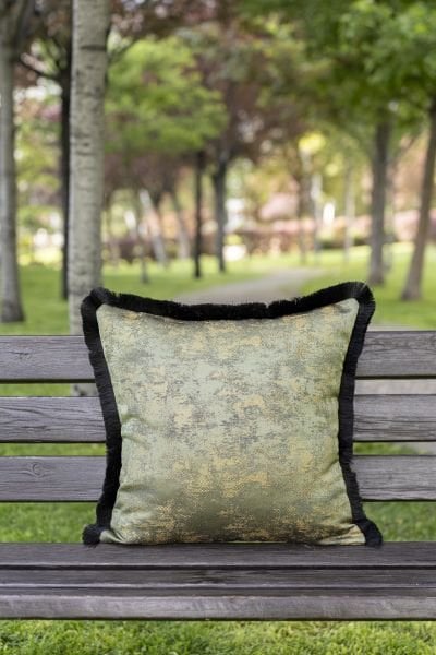 Green Garden Düz Dekoratif Yastık Kılıfı