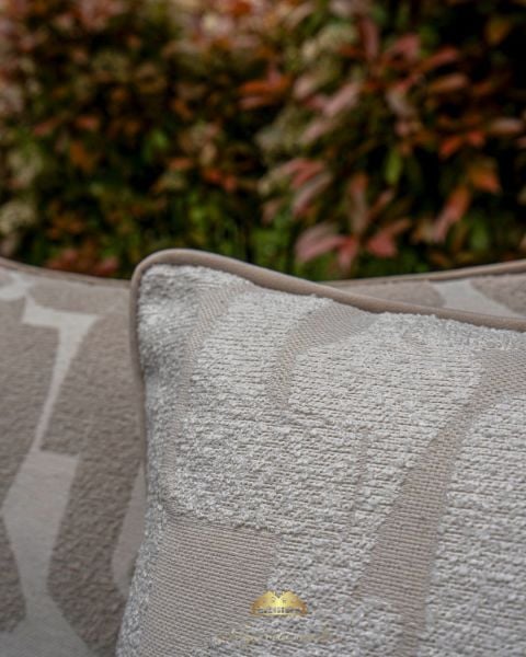 KOMBİN 2'Lİ Pattern Serisi Krem ve Toprak Dekoratif Yastık Kılıfı