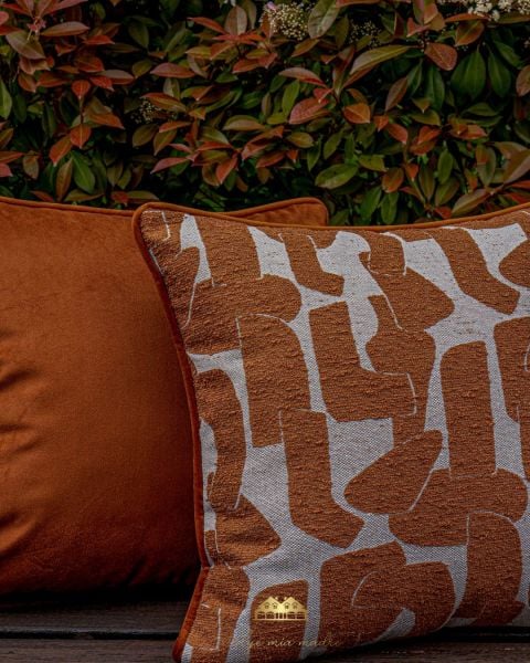 KOMBİN 2'Lİ Pattern ve Tokyo Kiremit Serisi Dekoratif Yastık Kılıfı