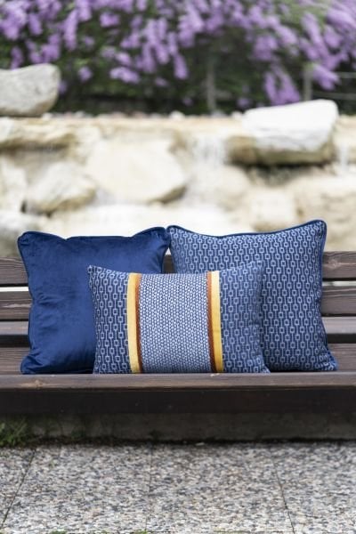 KOMBİN 3'LÜ Navy Blue ve Tokyo Lacivert Serisi Dekoratif Yastık Kılıfı