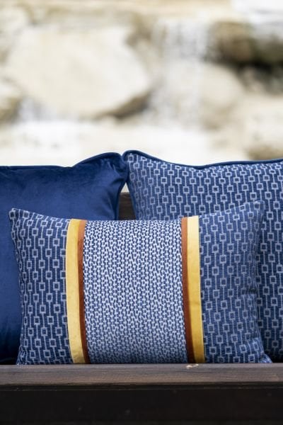 KOMBİN 3'LÜ Navy Blue ve Tokyo Lacivert Serisi Dekoratif Yastık Kılıfı