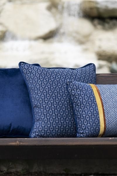 KOMBİN 3'LÜ Navy Blue ve Tokyo Lacivert Serisi Dekoratif Yastık Kılıfı