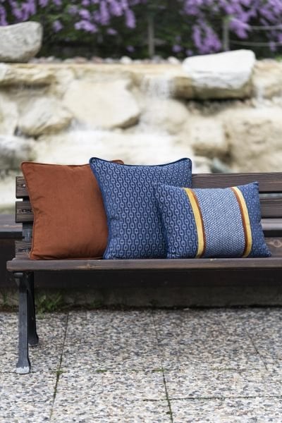 KOMBİN 3'LÜ Navy Blue ve Tokyo Kiremit Serisi Dekoratif Yastık Kılıfı