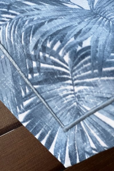 Bodrum Serisi Denim 2'li Servis Peçete Seti, 4 Parça